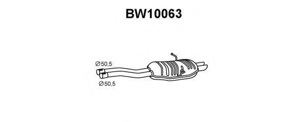 Глушитель выхлопных газов конечный VENEPORTE BW10063