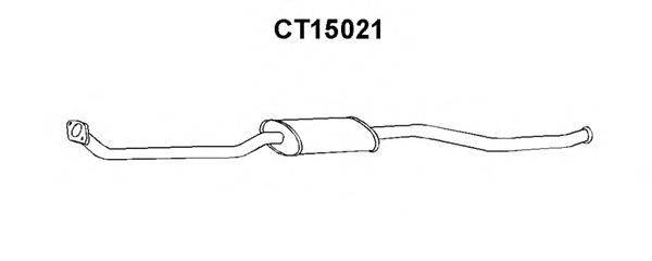 Средний глушитель выхлопных газов VENEPORTE CT15021