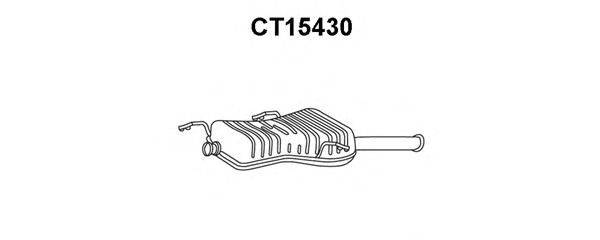 Глушитель выхлопных газов конечный VENEPORTE CT15430