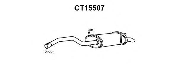 Глушитель выхлопных газов конечный VENEPORTE CT15507