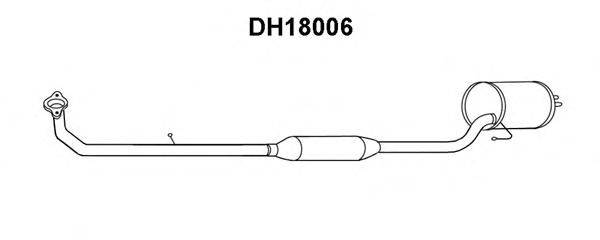 Предглушитель выхлопных газов VENEPORTE DH18006