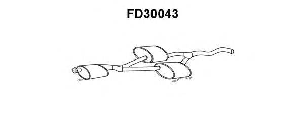 Предглушитель выхлопных газов VENEPORTE FD30043