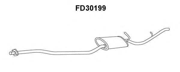 Глушитель выхлопных газов конечный VENEPORTE FD30199