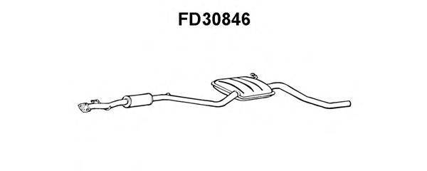 Средний глушитель выхлопных газов VENEPORTE FD30846