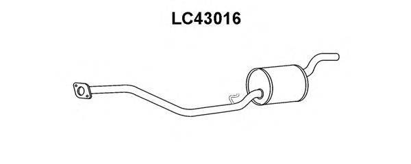 Предглушитель выхлопных газов VENEPORTE LC43016