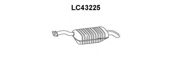 Глушитель выхлопных газов конечный VENEPORTE LC43225