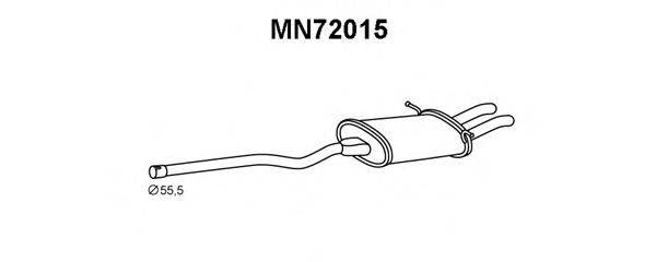 Глушитель выхлопных газов конечный VENEPORTE MN72015