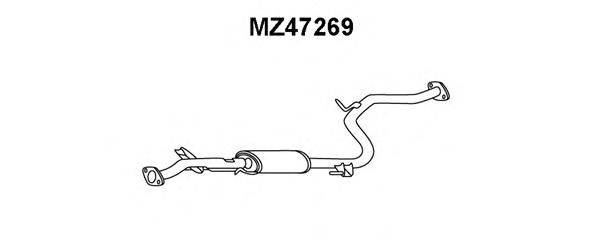 Средний глушитель выхлопных газов VENEPORTE MZ47269