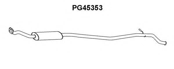 Средний глушитель выхлопных газов VENEPORTE PG45353