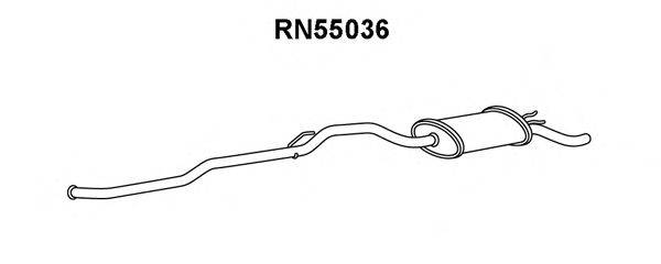 Глушитель выхлопных газов конечный VENEPORTE RN55036