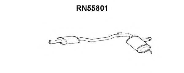 Средний глушитель выхлопных газов VENEPORTE RN55801