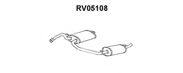 Глушитель выхлопных газов конечный VENEPORTE RV05108