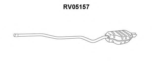 Глушитель выхлопных газов конечный VENEPORTE RV05157