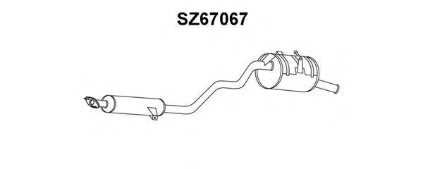 Глушитель выхлопных газов конечный VENEPORTE SZ67067