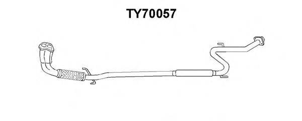 Предглушитель выхлопных газов VENEPORTE TY70057