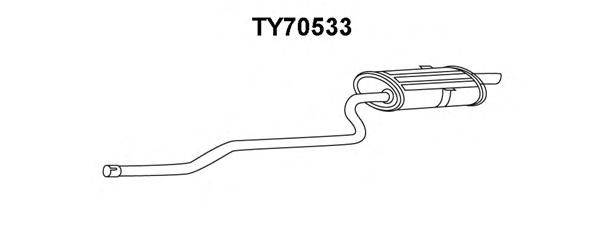 Глушитель выхлопных газов конечный VENEPORTE TY70533
