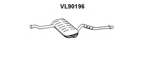 Глушитель выхлопных газов конечный VENEPORTE VL90196