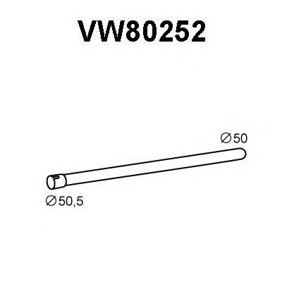 Труба выхлопного газа VENEPORTE VW80252