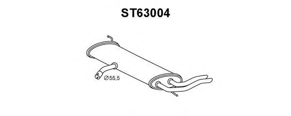 Глушитель выхлопных газов конечный VENEPORTE ST63004
