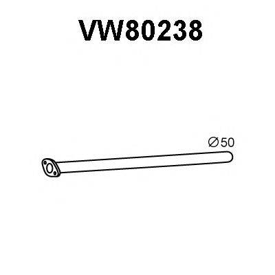 Труба выхлопного газа VENEPORTE VW80238