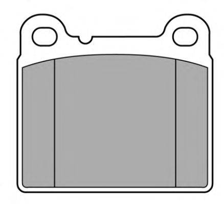 Комплект тормозных колодок, дисковый тормоз FOMOCO 120383