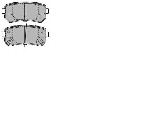 Комплект тормозных колодок, дисковый тормоз COMLINE ADB31672
