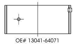 Шатунный подшипник KOLBENSCHMIDT CB1448ASTD