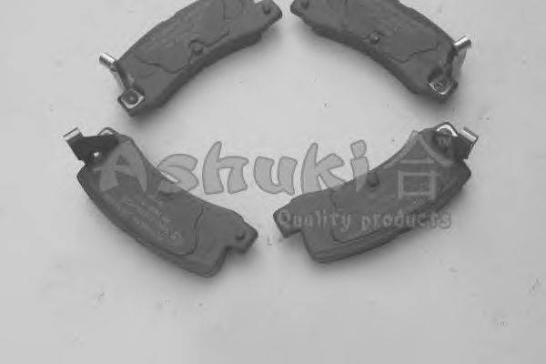 Комплект тормозных колодок, дисковый тормоз ASHUKI 10838002