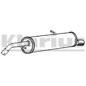 Глушитель выхлопных газов конечный KLARIUS 220754