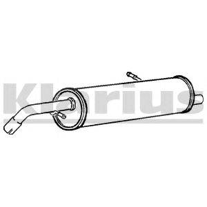 Глушитель выхлопных газов конечный KLARIUS 221047