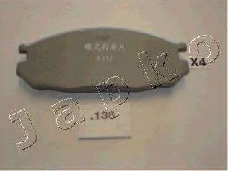 Комплект тормозных колодок, дисковый тормоз ASHIKA PP136AF