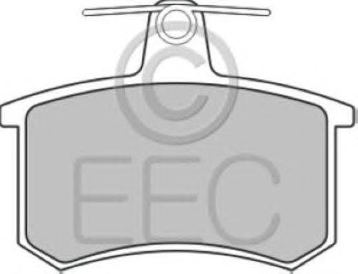 Комплект тормозных колодок, дисковый тормоз EEC BRP0371