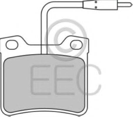 Комплект тормозных колодок, дисковый тормоз EEC BRP0678