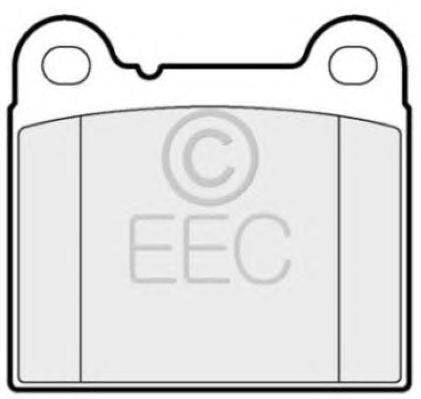Комплект тормозных колодок, дисковый тормоз EEC BRP0716