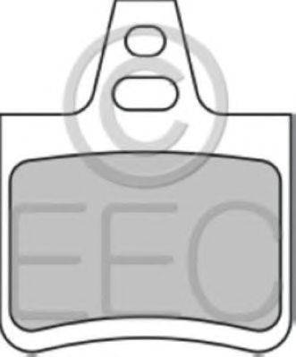 Комплект тормозных колодок, дисковый тормоз EEC BRP0770