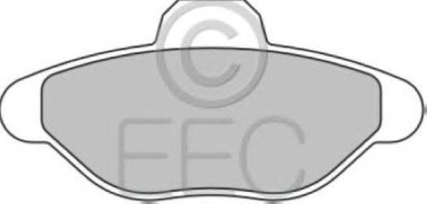 Комплект тормозных колодок, дисковый тормоз EEC BRP0796
