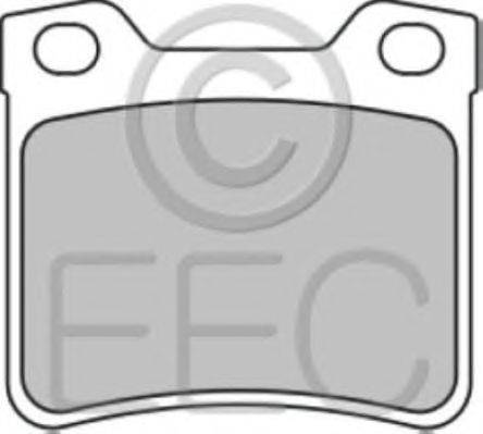 Комплект тормозных колодок, дисковый тормоз EEC BRP0906