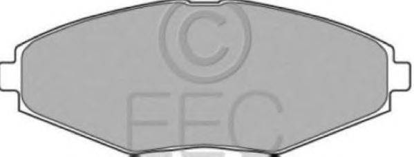 Комплект тормозных колодок, дисковый тормоз EEC BRP1038