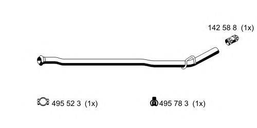 Труба выхлопного газа ERNST 522557