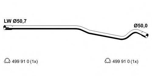 Труба выхлопного газа ERNST 054430
