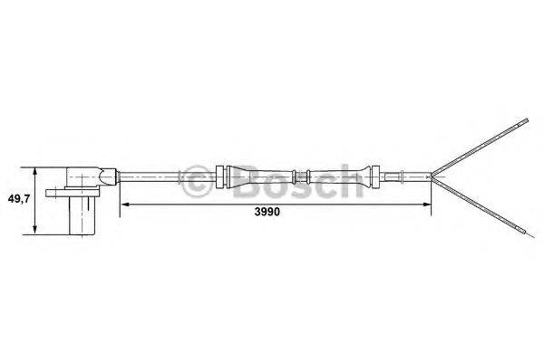 Датчик, частота вращения колеса BOSCH 0 265 006 214