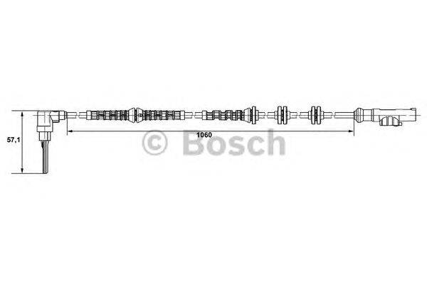 Датчик, частота вращения колеса BOSCH 0 265 007 685