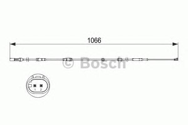 Сигнализатор, износ тормозных колодок BOSCH 1 987 473 501