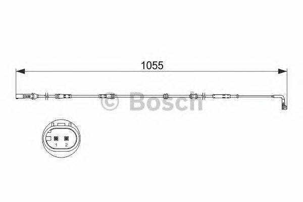 Сигнализатор, износ тормозных колодок BOSCH 1 987 473 507