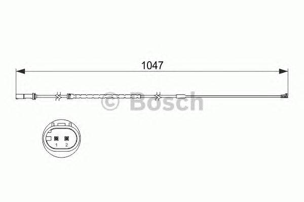 Сигнализатор, износ тормозных колодок BOSCH 1 987 473 512