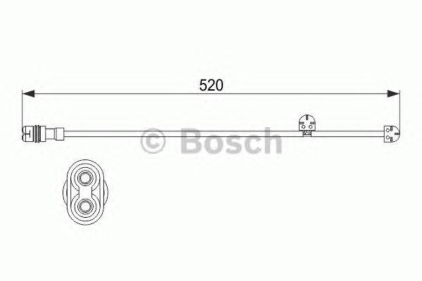 Сигнализатор, износ тормозных колодок BOSCH 1 987 473 533