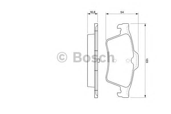 Комплект тормозных колодок, дисковый тормоз BOSCH 0 986 424 617