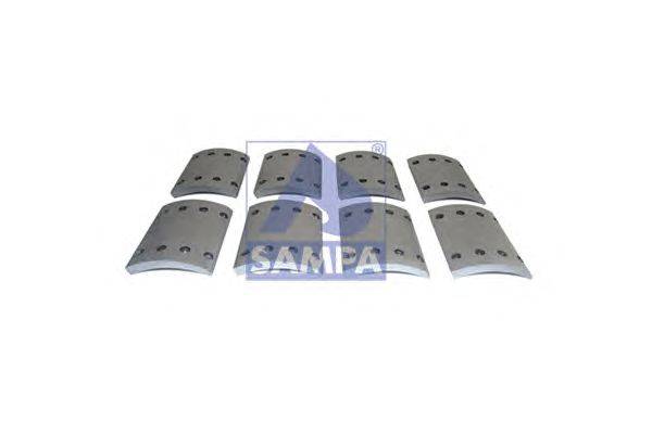 Комплект тормозных башмаков, барабанные тормоза SAMPA 096.635