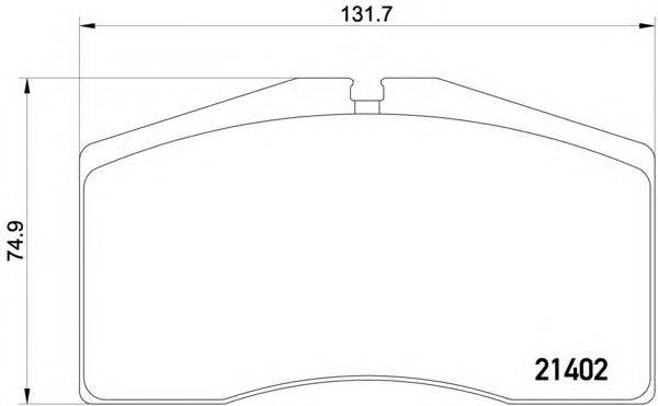 Комплект тормозных колодок, дисковый тормоз HELLA PAGID 8DB 355 018-301