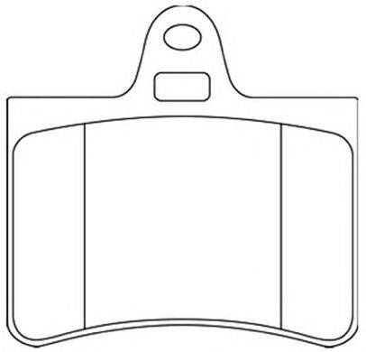 Комплект тормозных колодок, дисковый тормоз ASVA AKD0193